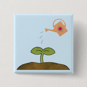 Earth Day Plant trees Make a Difference Button