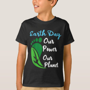 Earth day power 2026 planet men women kids cute T-Shirt
