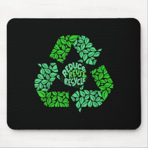 Earth Day Recycle Logo Vintage Recycling Gift Mouse Mat