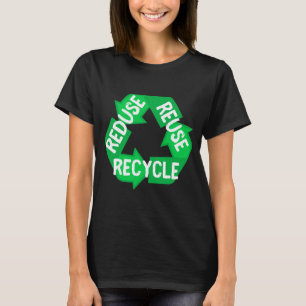 Earth Day Reduce Reuse Recycle Mobius Loop T Shirt