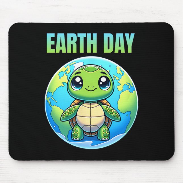 Earth Day Restore Earth Turtle 2025  Mouse Mat (Front)