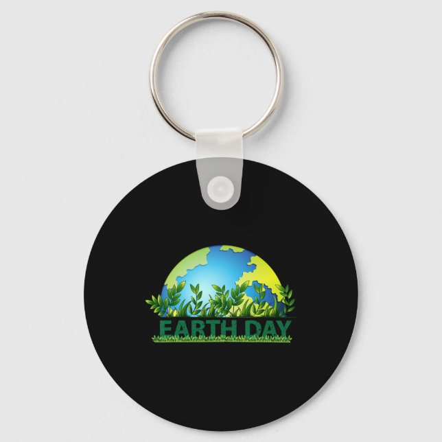 Earth Day Restore Save Earth Save The Planet  Key Ring (Front)