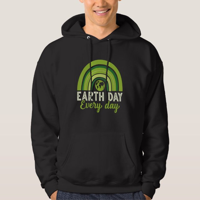 Earth Day  Save Our Home Plant More Trees Go Plane Hoodie (Front)