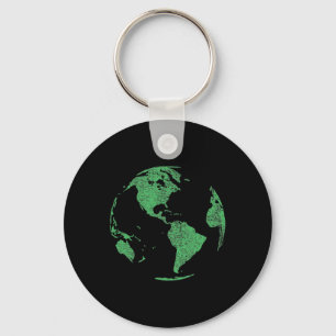 Earth Day Save Our Planet Climate Change Globe Wor Key Ring