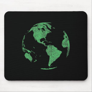 Earth Day Save Our Planet Climate Change Globe Wor Mouse Mat