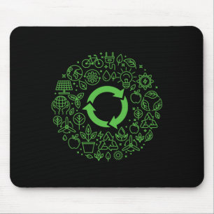 Earth Day Save Our Planet Recycle Environmental Mouse Mat