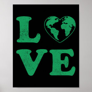 Earth Day Save The Bees Plant More Trees Clean The Poster