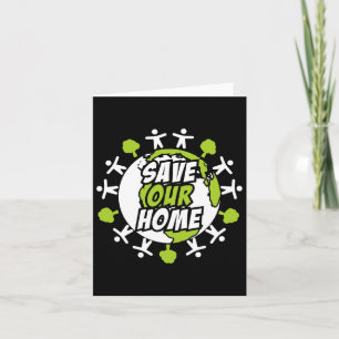 Earth Day Save The Planet Enviroment Eco Climate C Card
