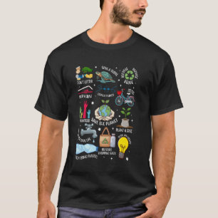 Earth Day Save The Planet Reduce Reuse Recycle Env T-Shirt