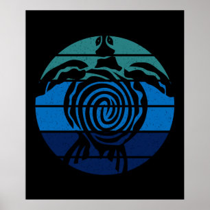 Earth Day, Sea Turtle, Clean the Ocean Poster