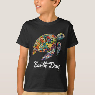 Earth Day Sea Turtle Save The Earth Men Women Kids T-Shirt