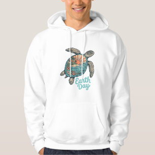 Earth Day Sea Turtle Vintage Engraving Shirt Desig