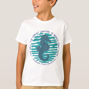 Earth Day, Seahorse and Waves, Clean The Ocean T-Shirt