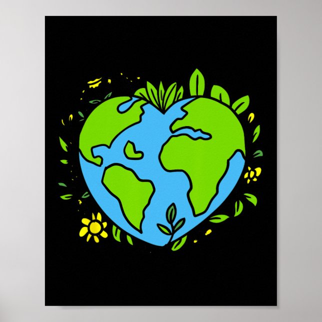 Earth Day Shirt Cute Earth Day Men Women Kids  Poster (Front)