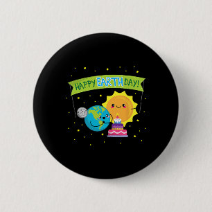 Earth Day Shirt For Kids Funny Cute Earthday 6 Cm Round Badge