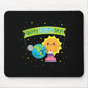 Earth Day Shirt For Kids Funny Cute Earthday Mouse Mat