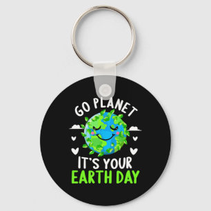 Earth Day Shirt Go Planet It's Your Earth Day Funn Key Ring