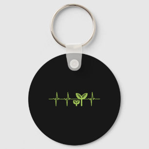 Earth Day Shirt Pro Environment Plant Heartbeat Gi Key Ring