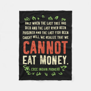 Earth Day Shirt Pro Save Environment Quote Last Tr Fleece Blanket