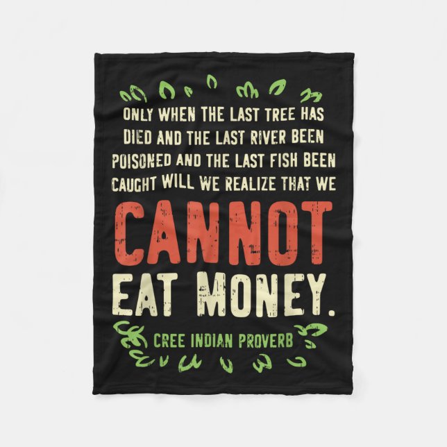Earth Day Shirt Pro Save Environment Quote Last Tr Fleece Blanket (Front)