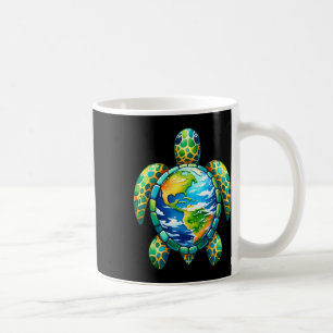Earth Day Shirt Sea Turtle Save The Planet Women M Coffee Mug
