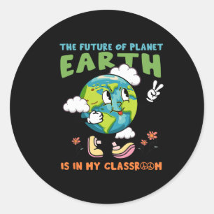 Earth Day Shirt Teacher Environment Day Recycle Ea Classic Round Sticker