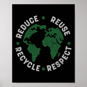 Earth Day Shirt Teacher Recycle Vintage Recycling Poster