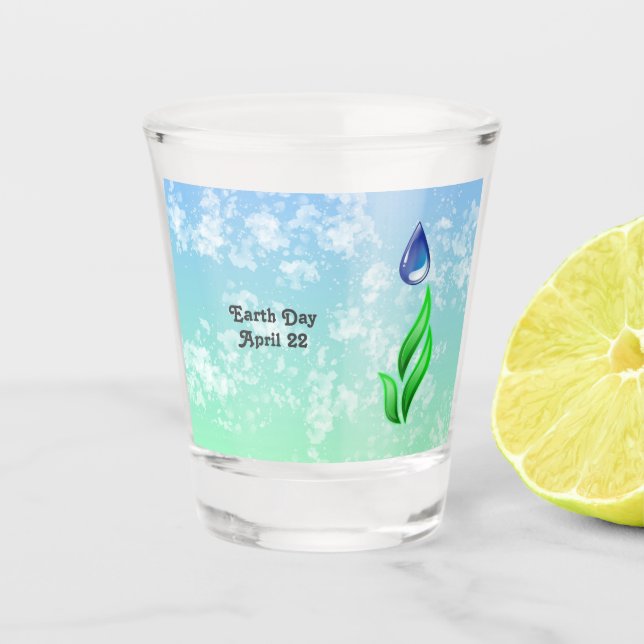 Earth Day Shot Glass (Front)