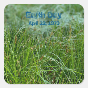 Earth Day Square Sticker