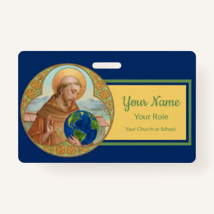 Earth Day & St. Francis of Assisi (Style 2) ID Badge