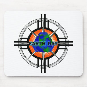 Earth Day Star Crown Mouse Mat