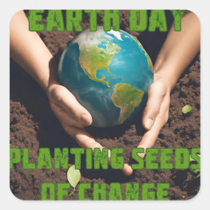 Earth Day Sticker