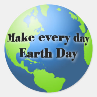 Earth Day stickers
