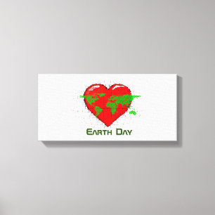 Earth Day  Stretched Canvas Print
