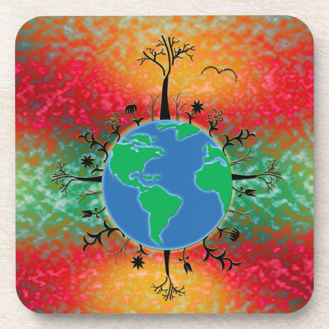 Earth Day ~ Sunrise Coaster (Front)