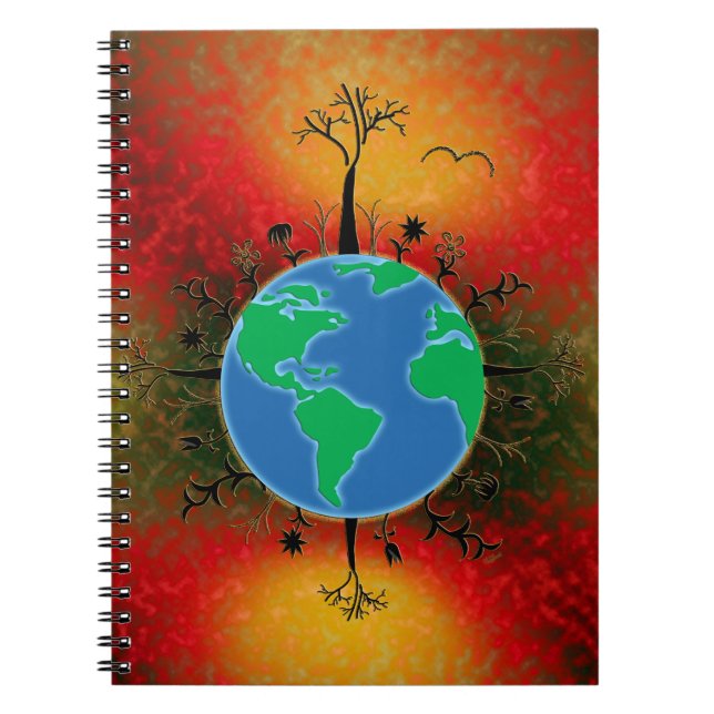Earth Day ~ Sunset Notebook (Front)
