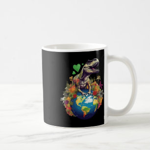 Earth Day T-rex For Toddlers Men Coffee Mug