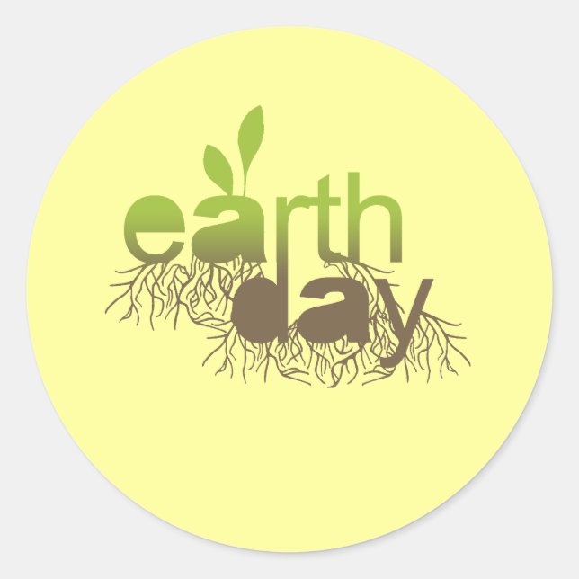 Earth Day T-shirt / Earth Day T-shirts Classic Round Sticker (Front)