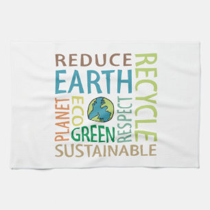Earth Day Tea Towel