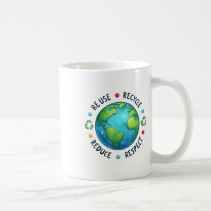 Earth Day Teacher Environment Day Recycle Earth Da Coffee Mug