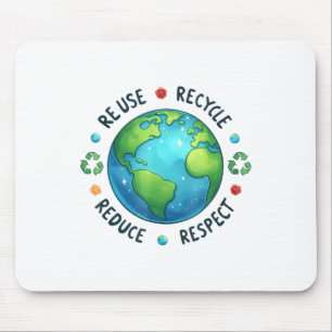 Earth Day Teacher Environment Day Recycle Earth Da Mouse Mat