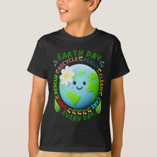 Earth Day Teacher Environment Day Recycle Earth Da T-Shirt