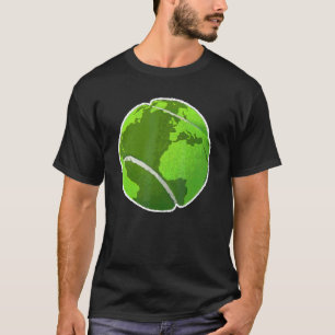 Earth Day Tennis Ball For Environmentalists & Tenn T-Shirt