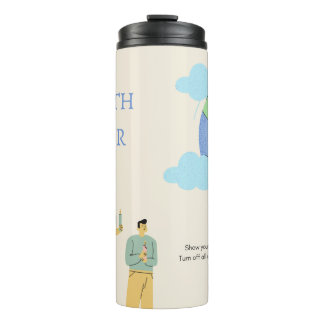 Earth day thermal tumbler