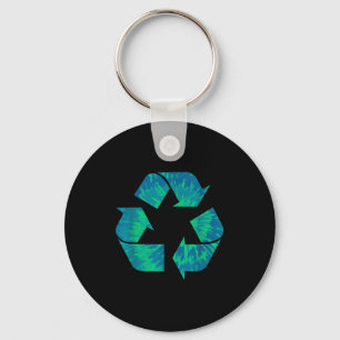 Earth Day Tie Dye Recycle Symbol Recycle Tie Dye E Key Ring