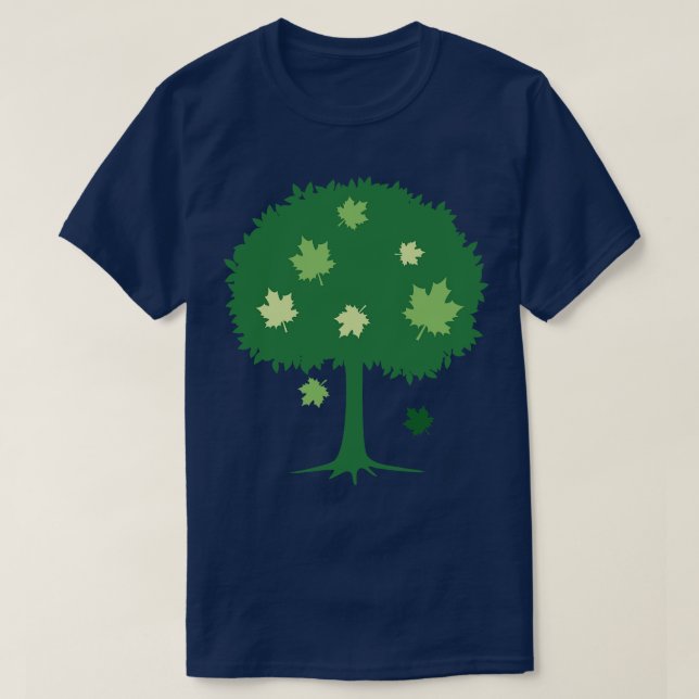 Earth Day toon Tree T-Shirt (Design Front)