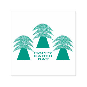 Earth Day Trees Self-inking Stamp