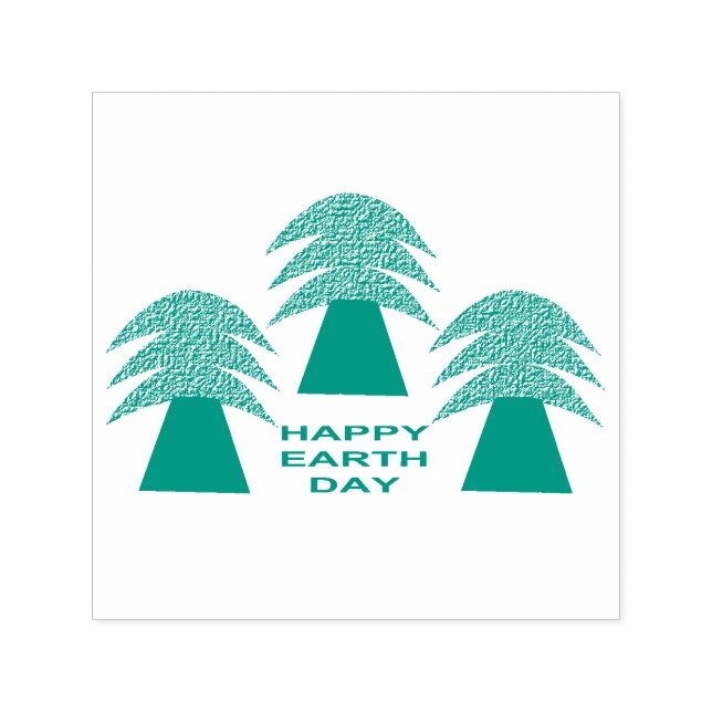 Earth Day Trees Self-inking Stamp (Design)