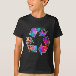 Earth Day Vintage Recycle Reduce Reuse Waste Logo  T-Shirt