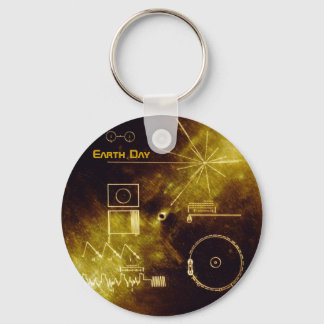 Earth Day - Voyager - Sounds of Earth gold record Key Ring